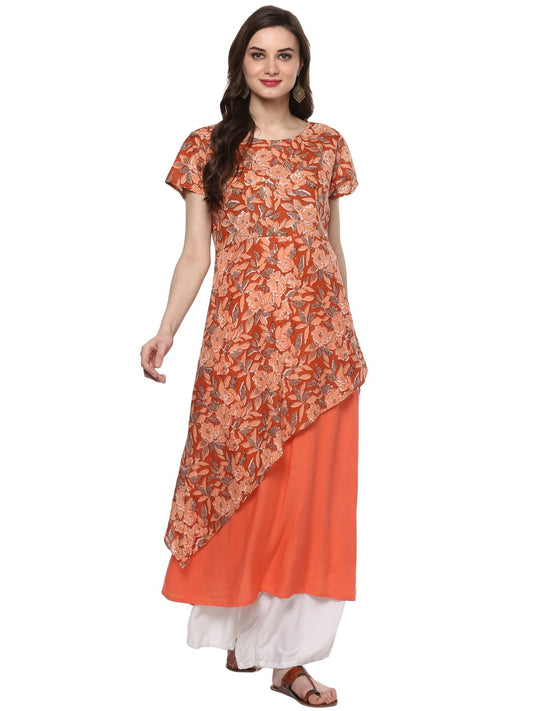 Finding Product Women's Floral Asymmetric Kurta