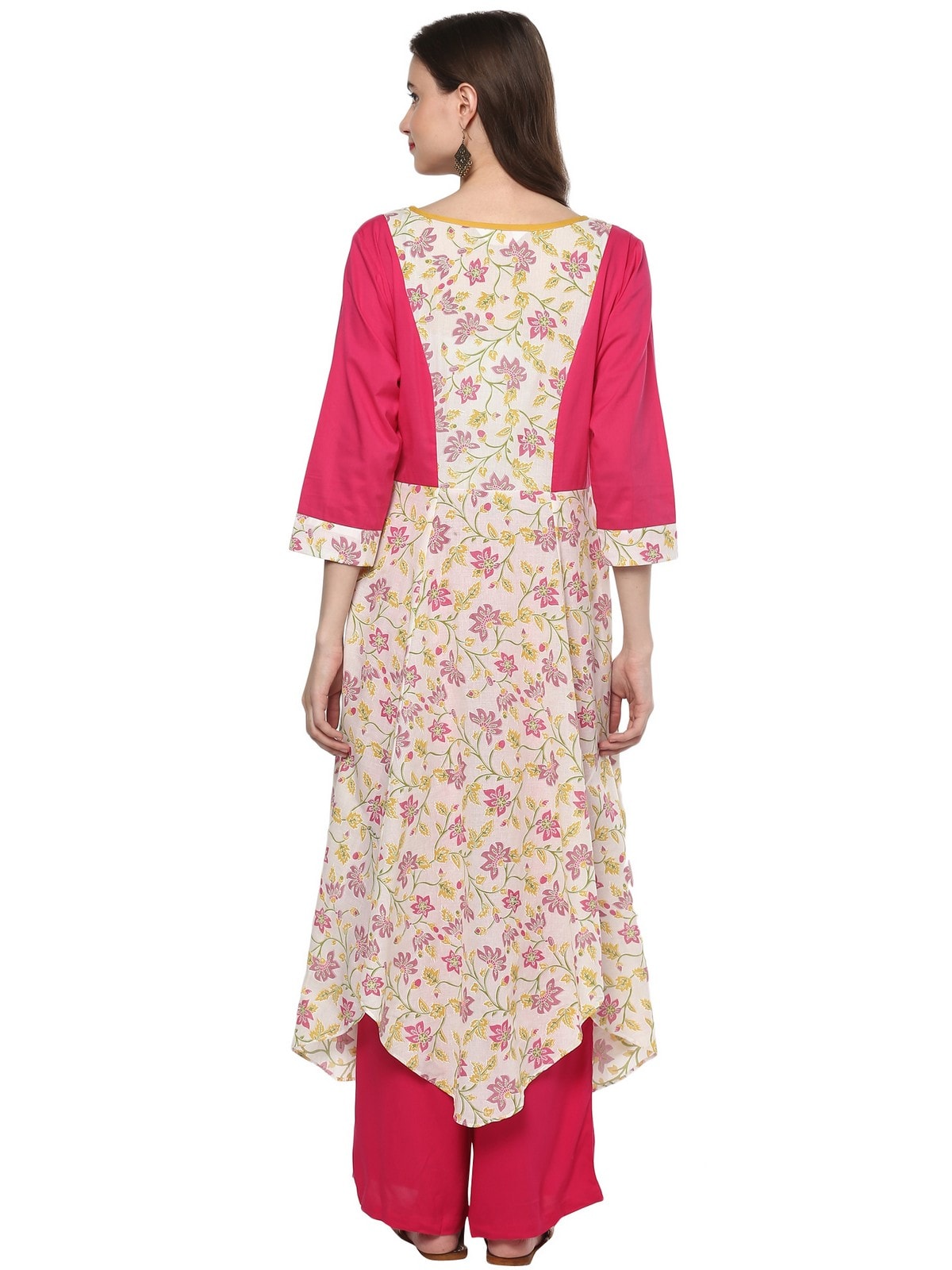 Finding Product Women's Floral Khadi Print Anarkali Kurta