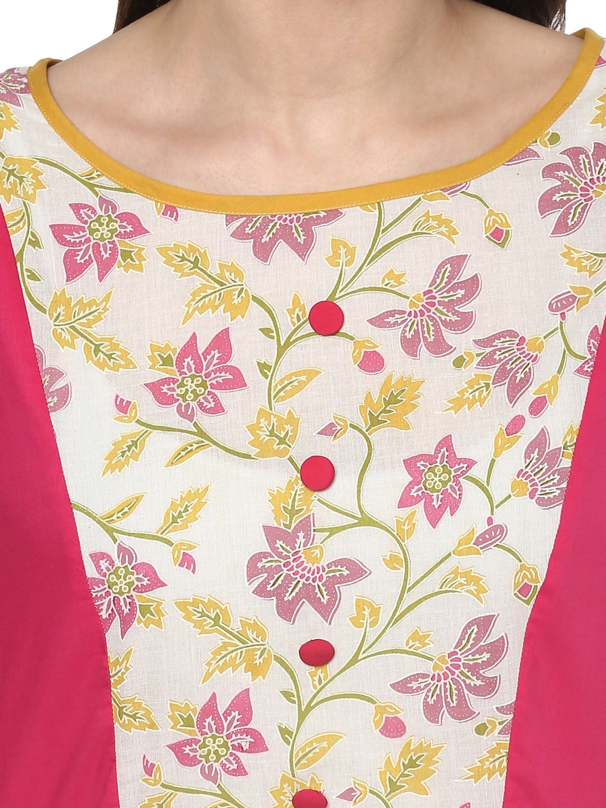 Finding Product Women's Floral Khadi Print Anarkali Kurta