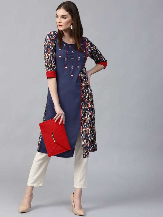 Finding Product Women's Bohemian Embroidered Kurta