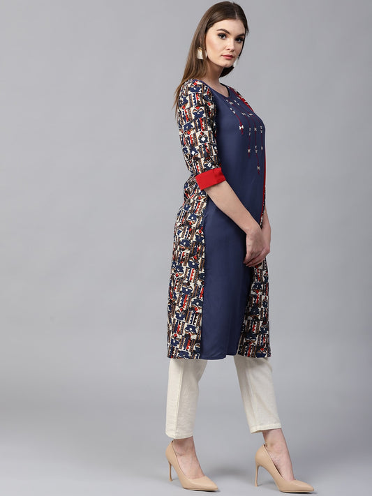 Finding Product Women's Bohemian Embroidered Kurta