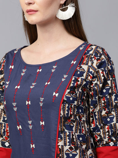 Finding Product Women's Bohemian Embroidered Kurta