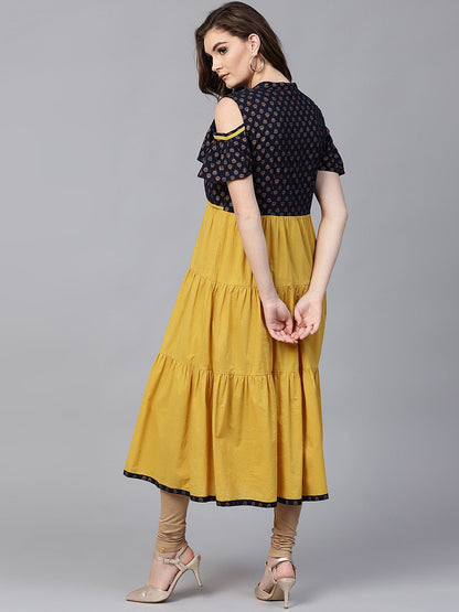 Finding Product Women's Koti Look Tiered Kurta