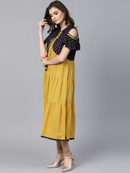 Finding Product Women's Koti Look Tiered Kurta