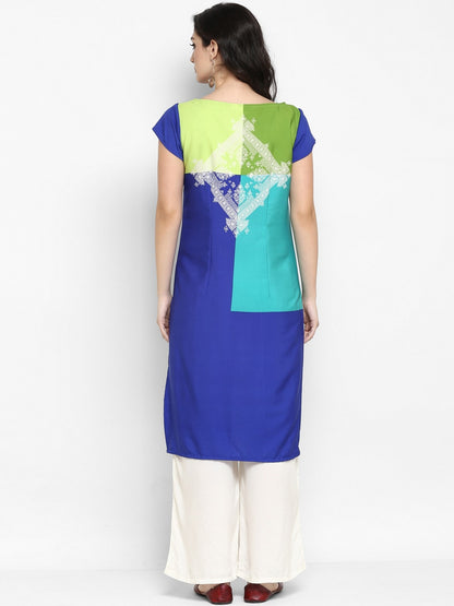 Finding Product Women's Multi Hand Block Printed Kurta