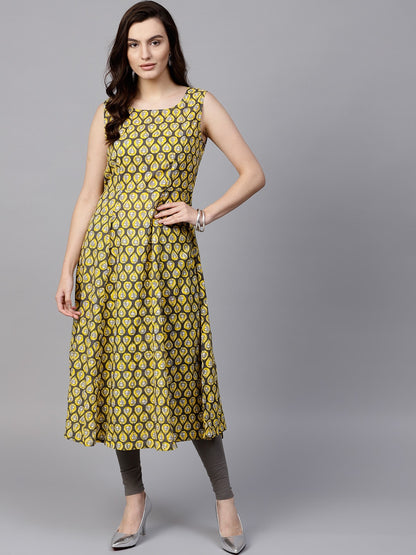 Finding Product Women's Embroidered Sheer Layered Kurta