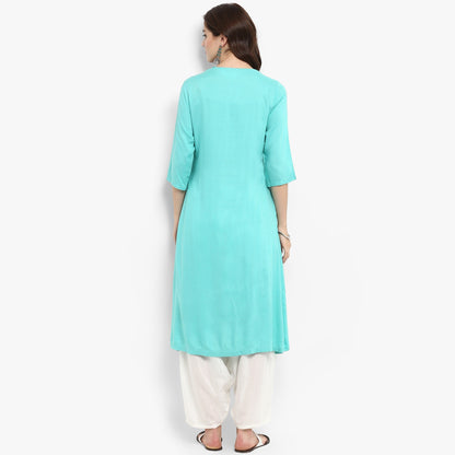 Finding Product Women's Embroidered Yoke Kurta