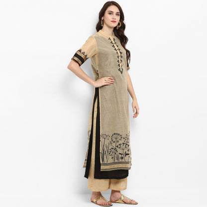 Finding Product Women's Block Printed Layered Kurta
