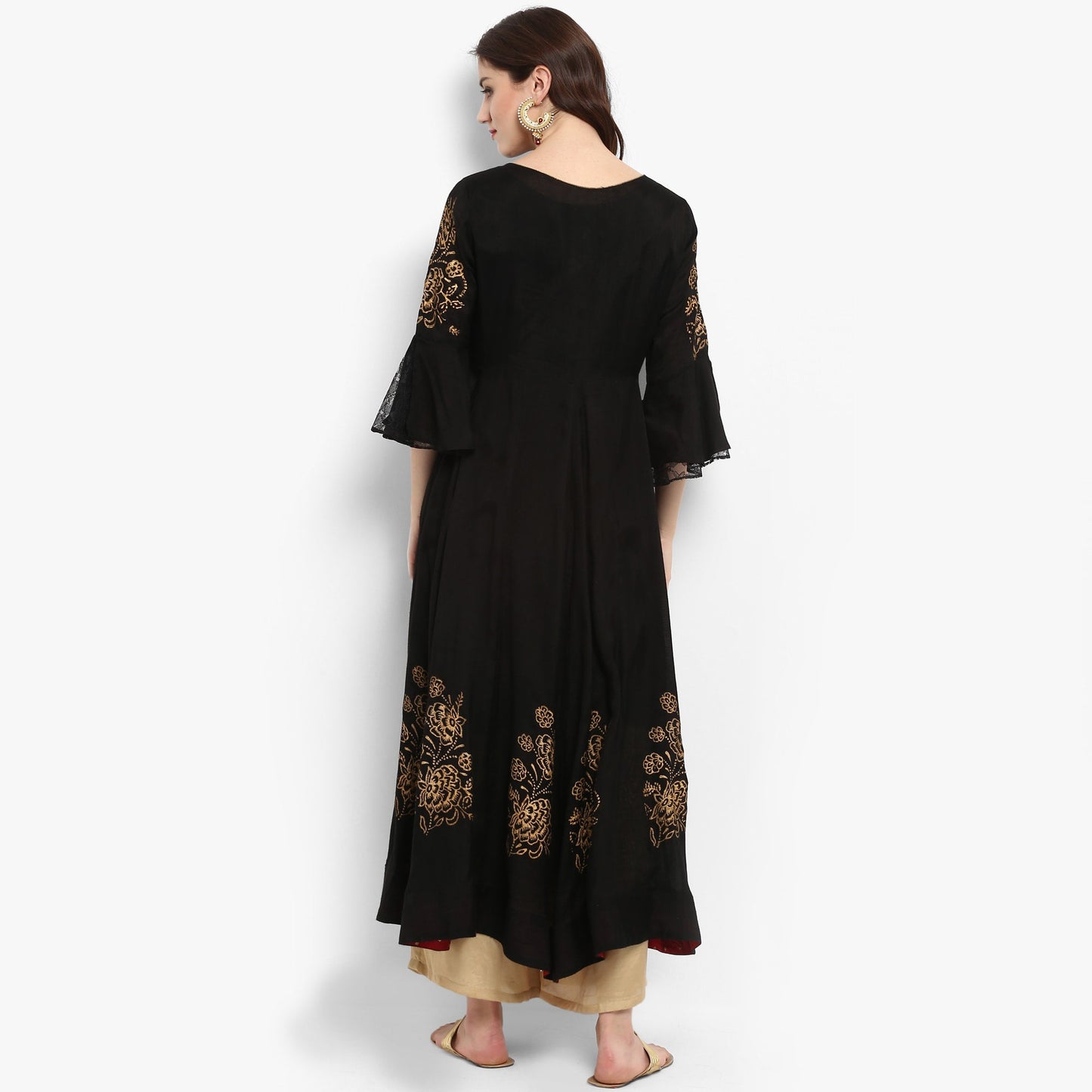 Finding Product Women's Anarkali Block Printed Kurta