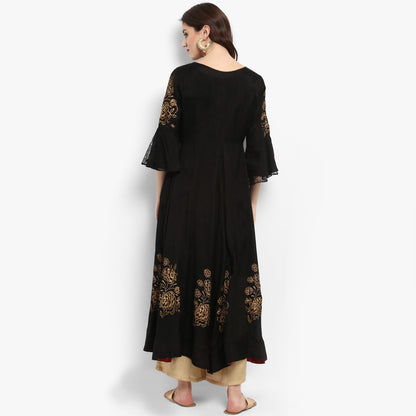 Finding Product Women's Anarkali Block Printed Kurta