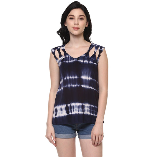 Finding Product Women's Tye-Dye Knot Top