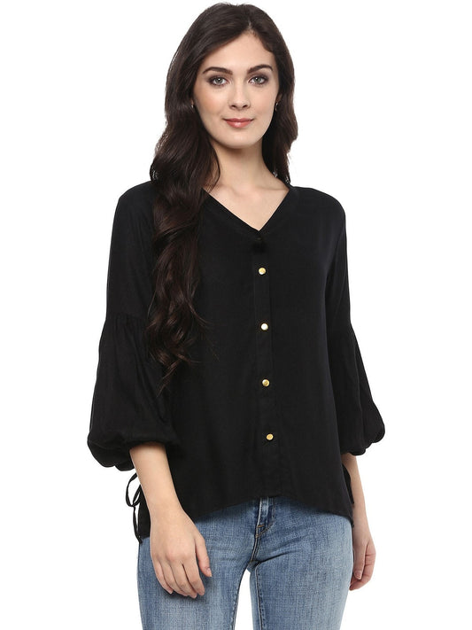 Finding Product Women's Solid Balloon Sleeves