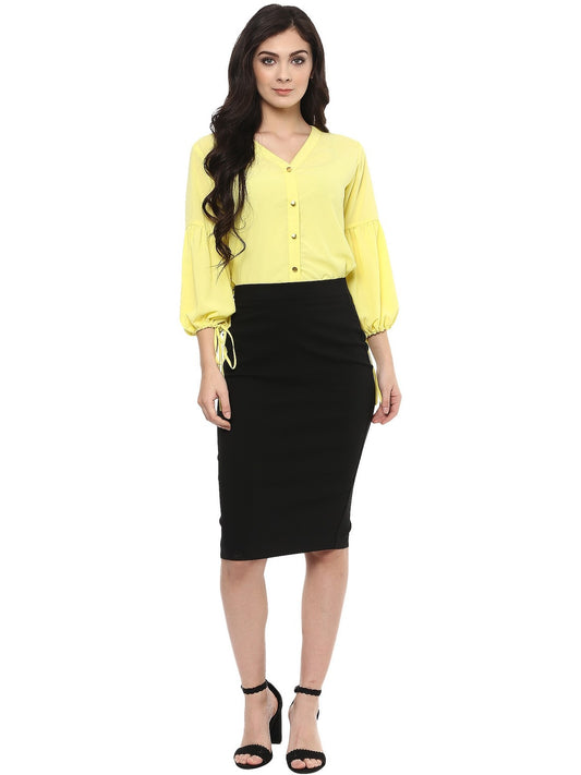 Finding Product Women's Solid Balloon Sleeves
