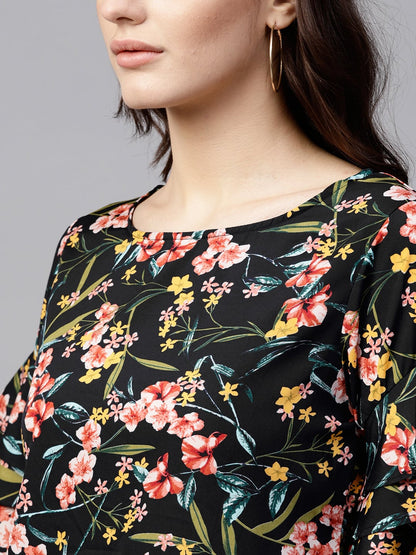 Finding Product Women's Floral Ruffle Top