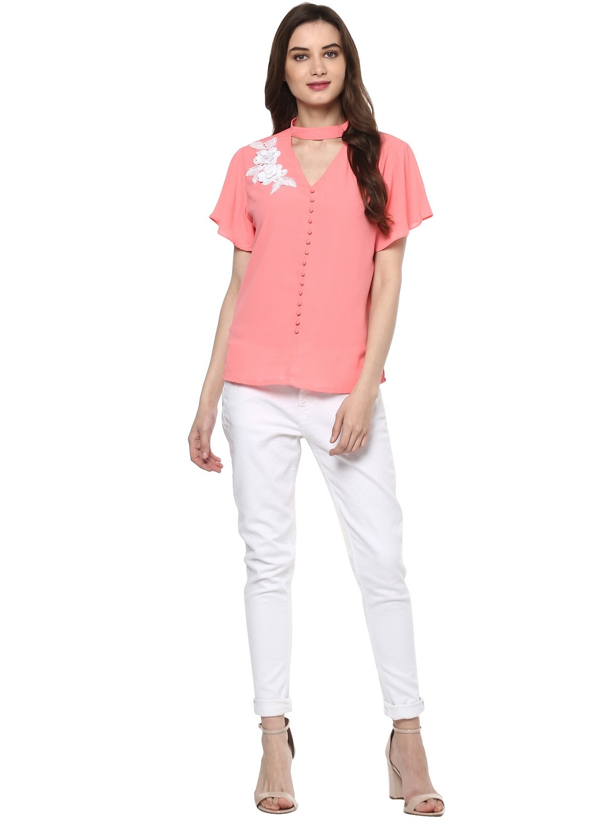 Finding Product Women's Floral Patch Top