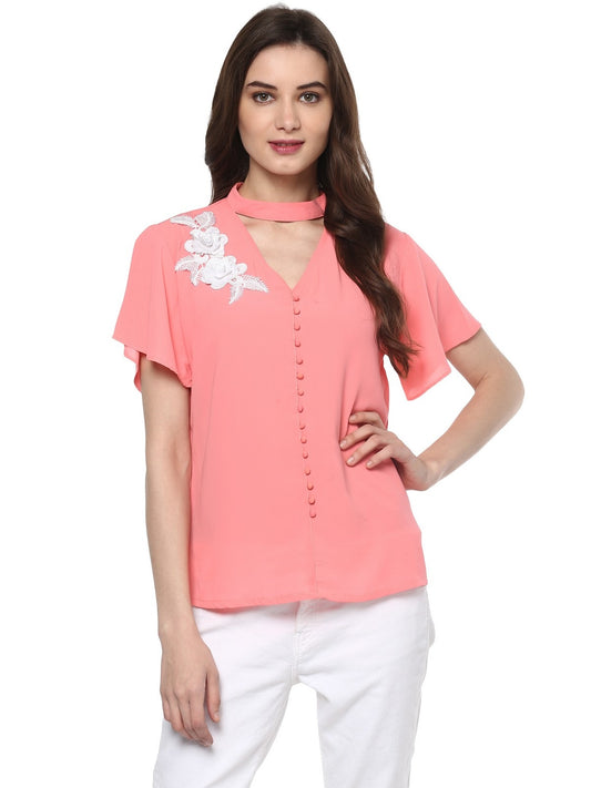 Finding Product Women's Floral Patch Top
