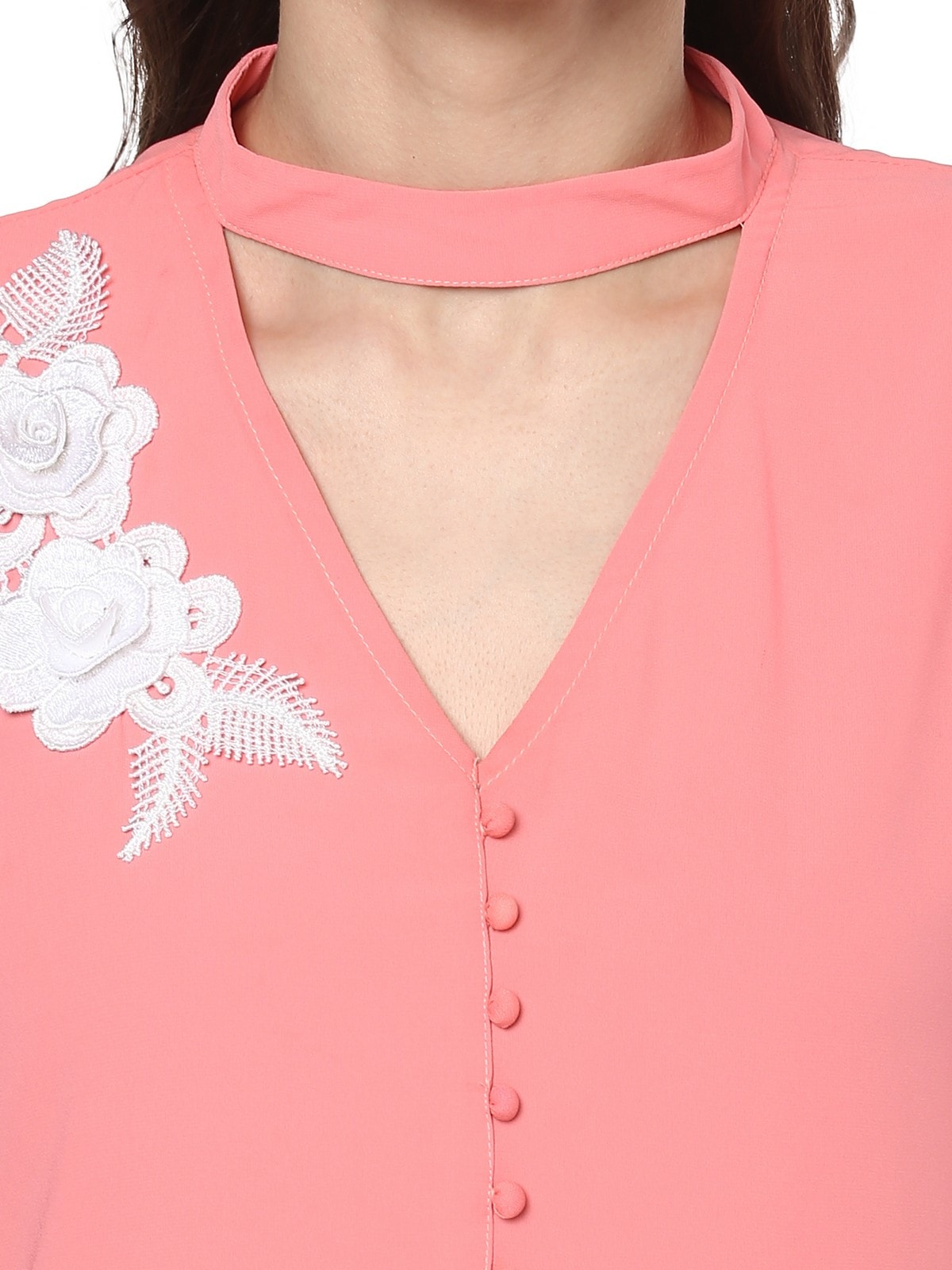 Finding Product Women's Floral Patch Top
