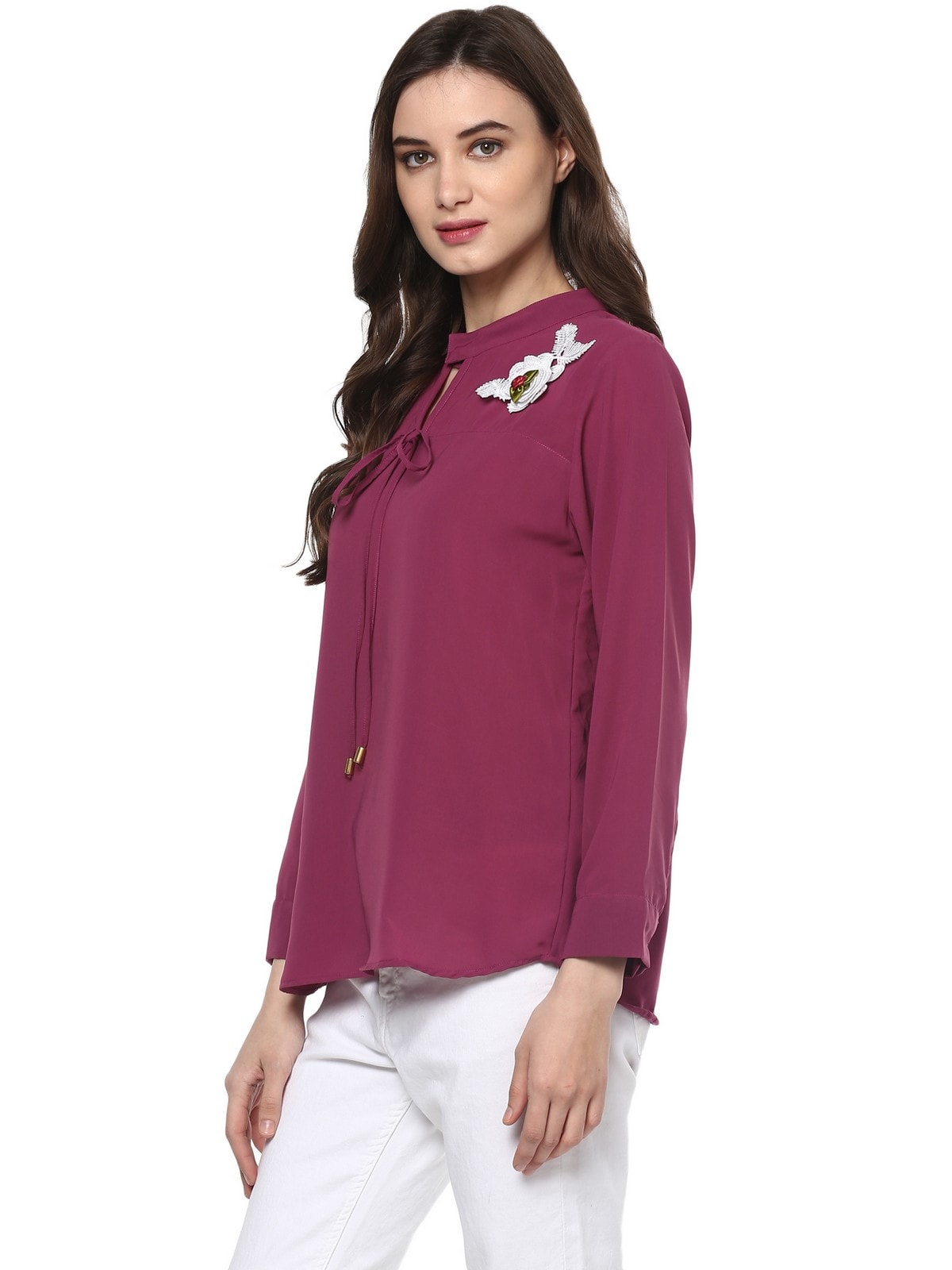 Finding Product Women's Floral Patch Top