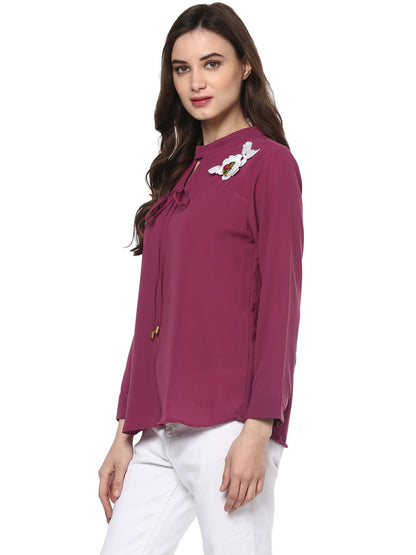 Finding Product Women's Floral Patch Top