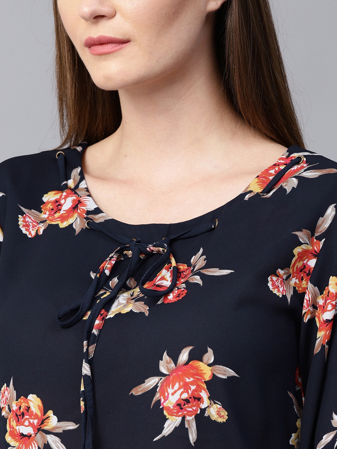 Finding Product Women's Floral Eyelet Top