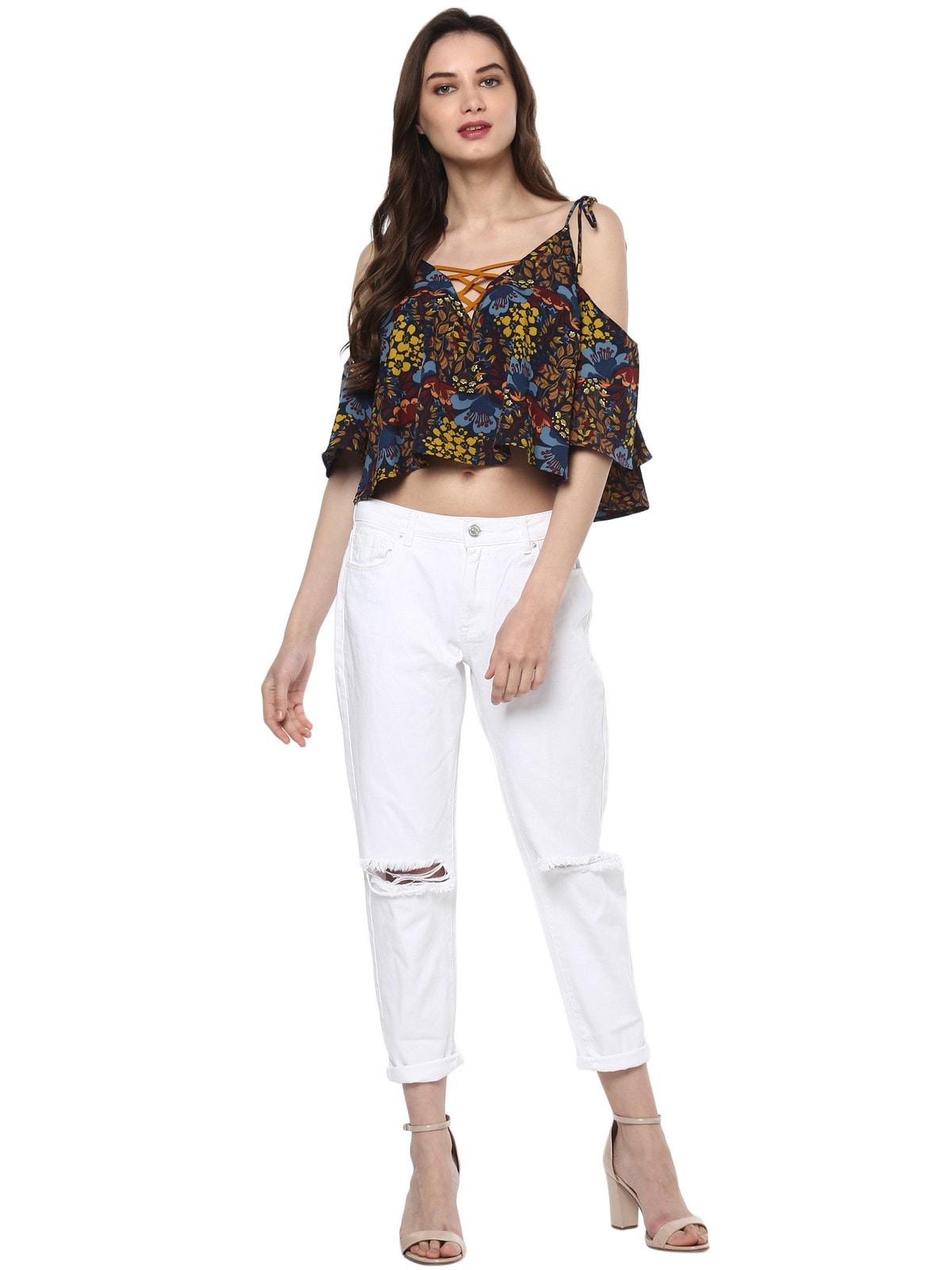 Finding Product Women's Floral Crop Top