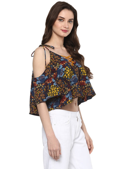 Finding Product Women's Floral Crop Top