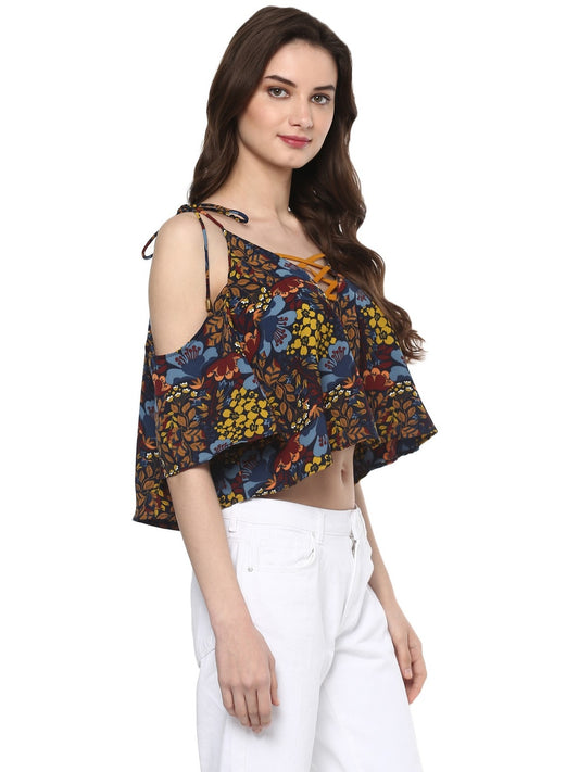 Finding Product Women's Floral Crop Top