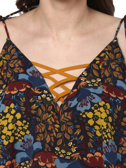 Finding Product Women's Floral Crop Top