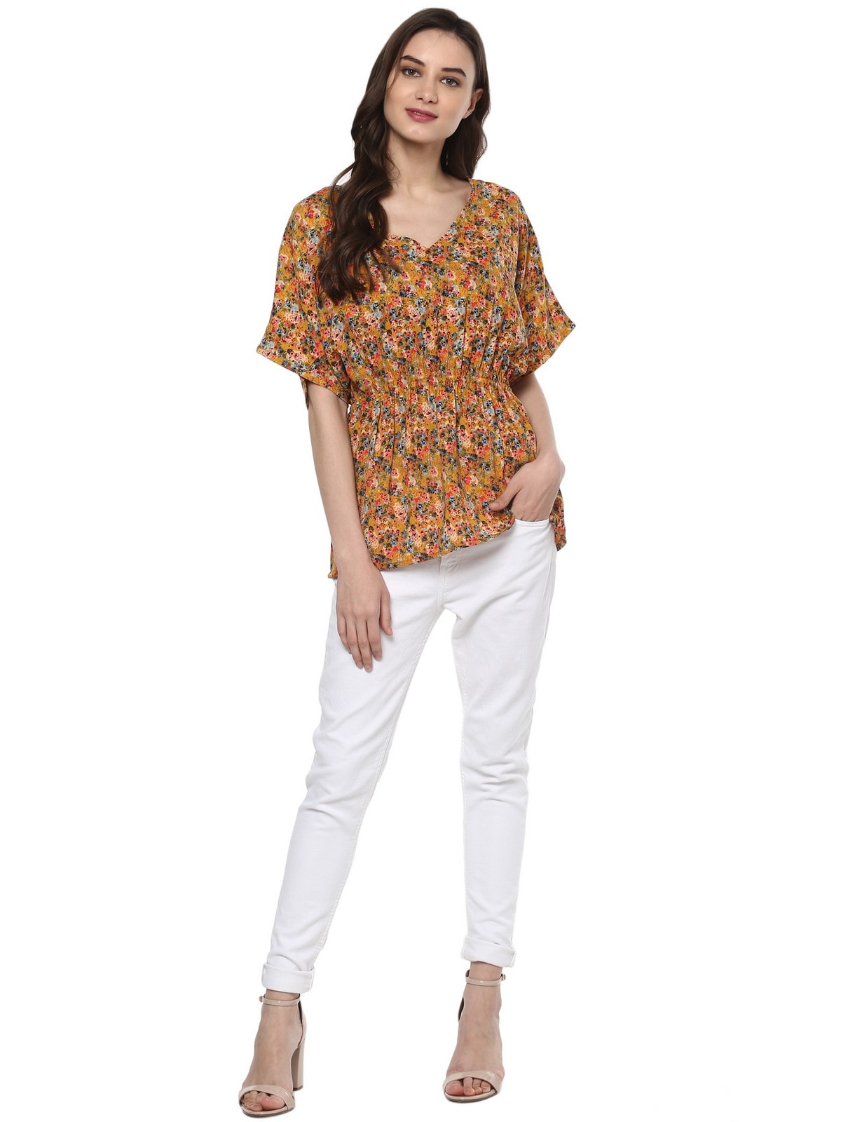 Finding Product Women's Floral Kaftan Top