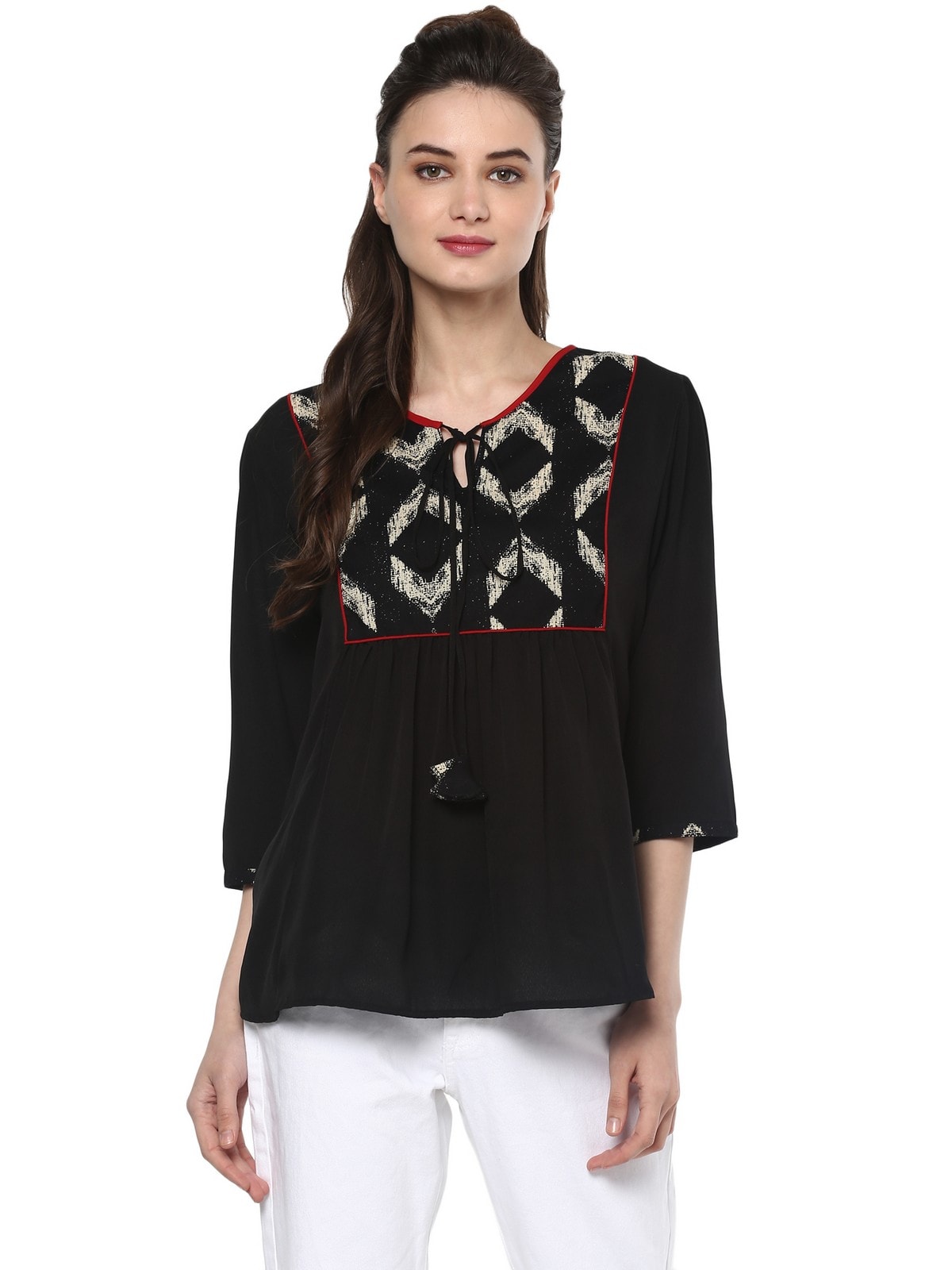 Finding Product Women's Bohemian Yoke Top