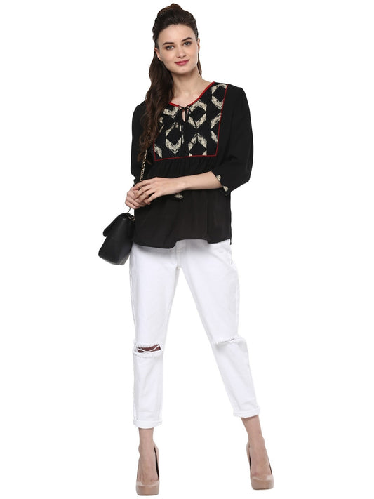 Finding Product Women's Bohemian Yoke Top