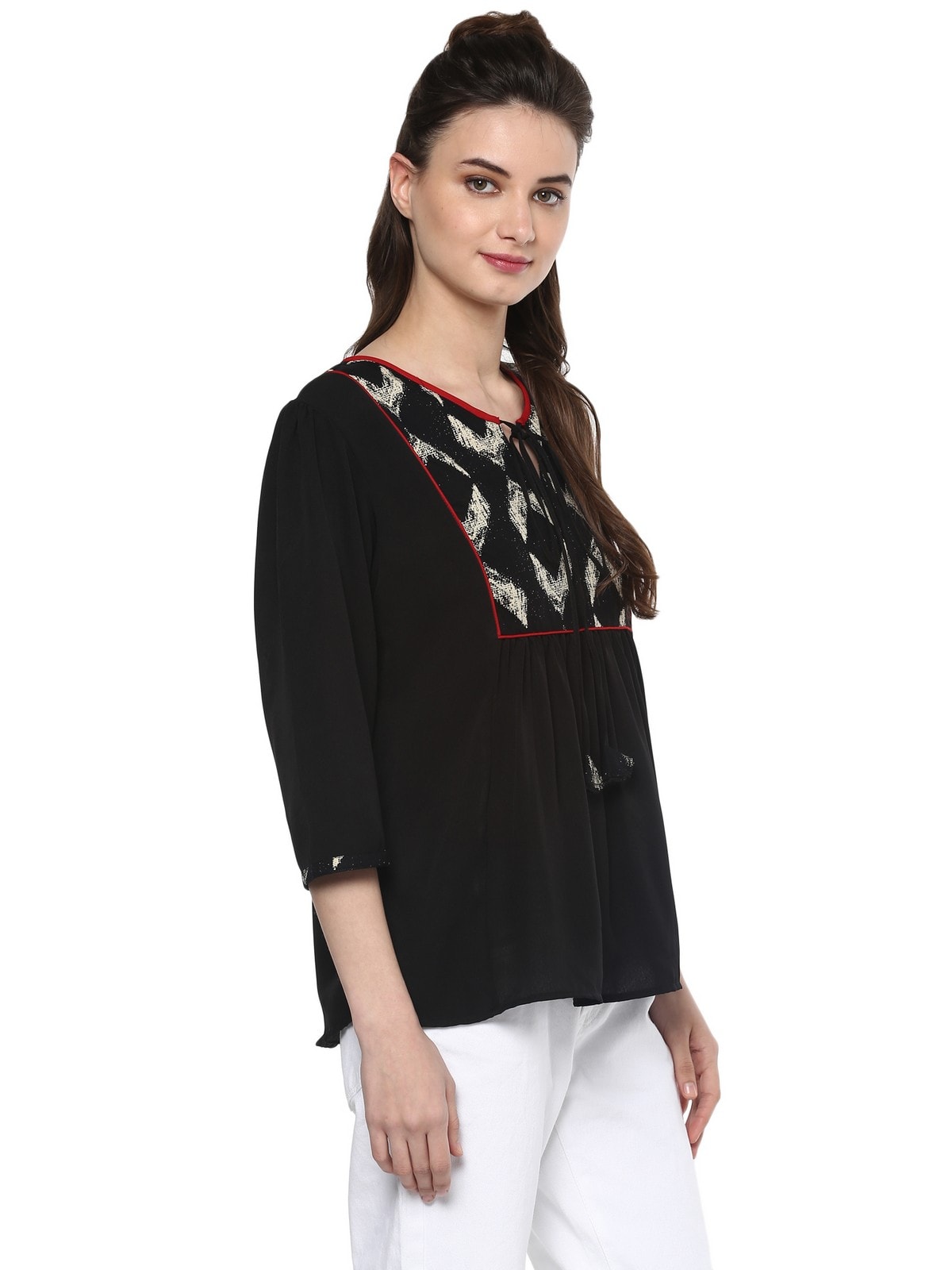 Finding Product Women's Bohemian Yoke Top