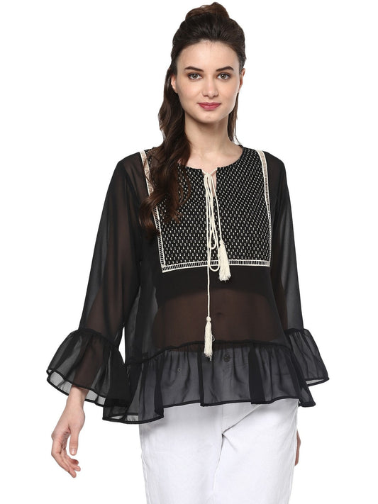 Finding Product Women's Solid A Line Top