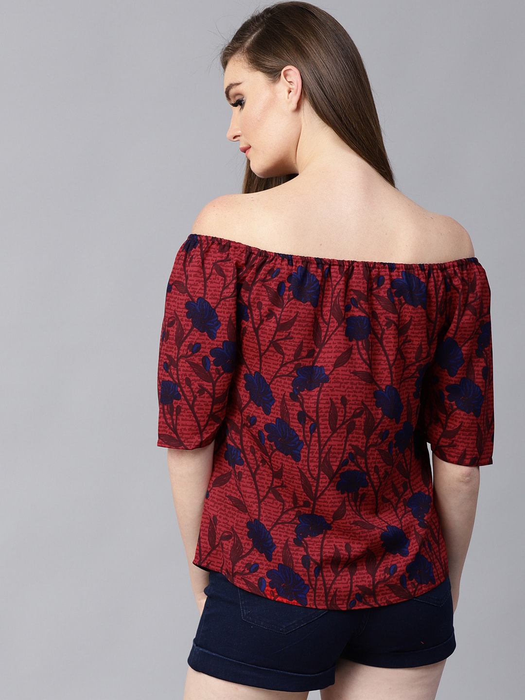 Finding Product Women's Floral Off Shoulder Top