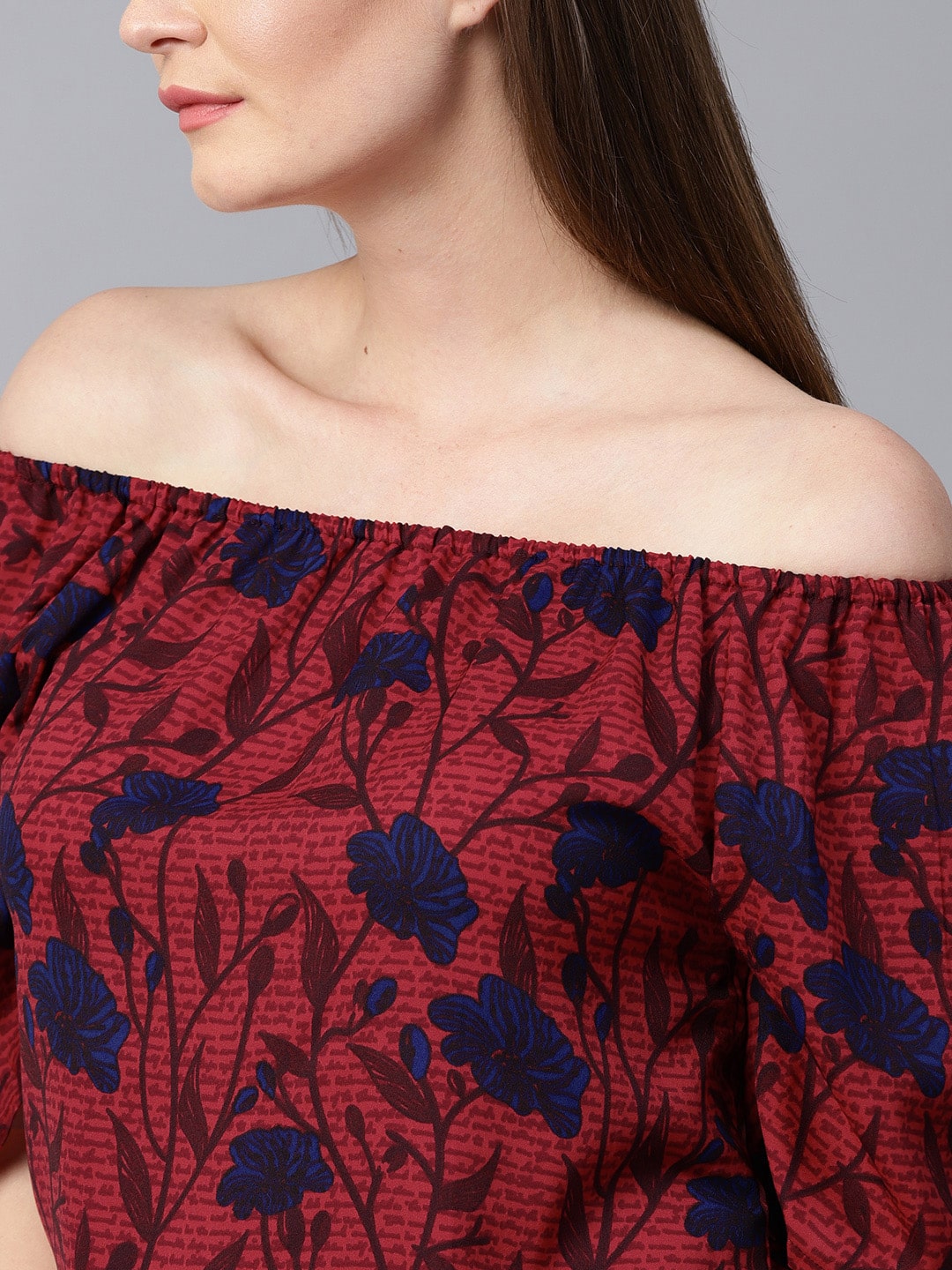 Finding Product Women's Floral Off Shoulder Top