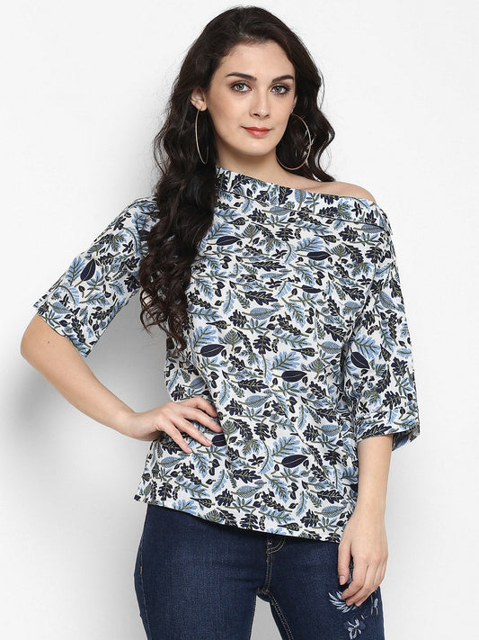 Finding Product Women's Floral Designer Collared Top