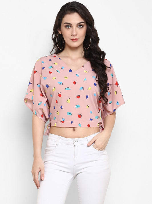 Finding Product Women's Fusion Printed Kimono Styling Top