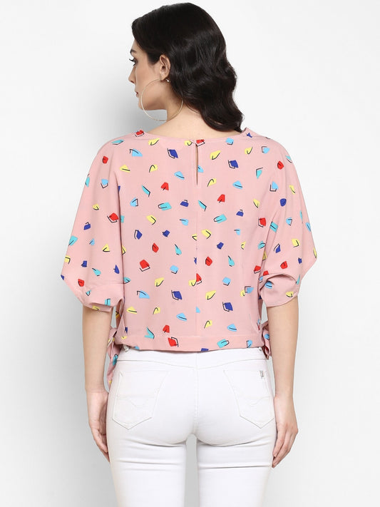 Finding Product Women's Fusion Printed Kimono Styling Top
