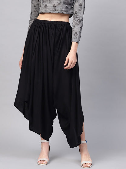 Black Dhoti Palazzo