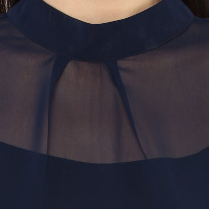 Sleeveless Sheer Top