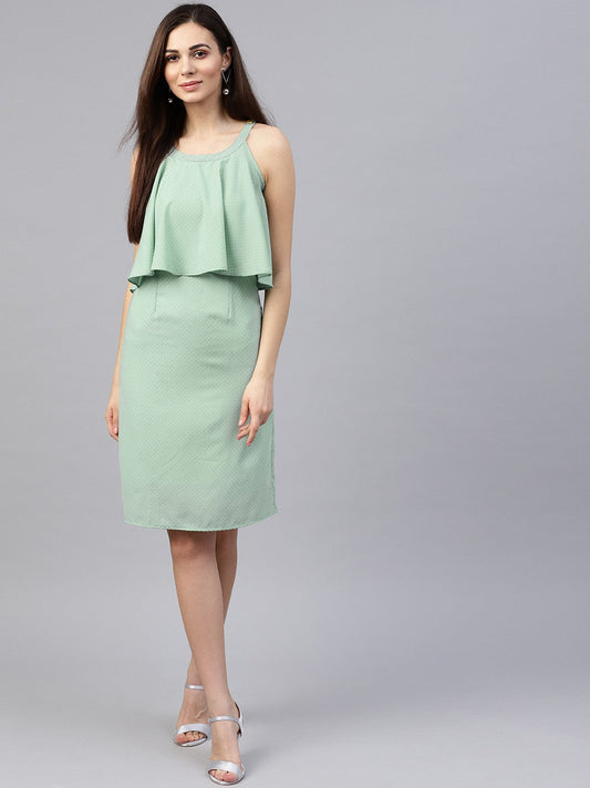 Monocromatic Stripe Dress