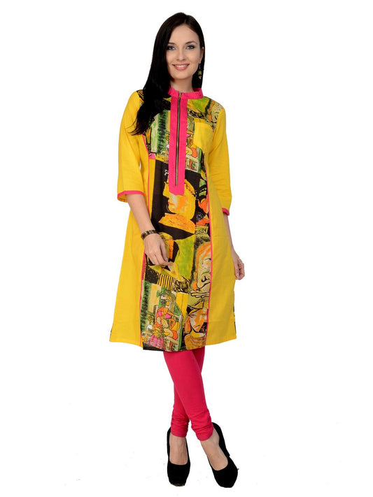 Finding Product Casual 3/4 Sleeve Printed Women's Kurti
