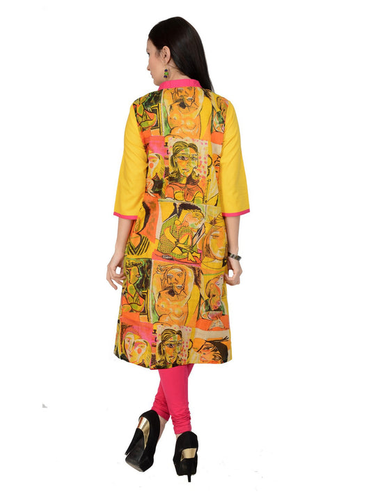 Finding Product Casual 3/4 Sleeve Printed Women's Kurti