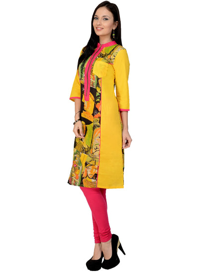 Finding Product Casual 3/4 Sleeve Printed Women's Kurti