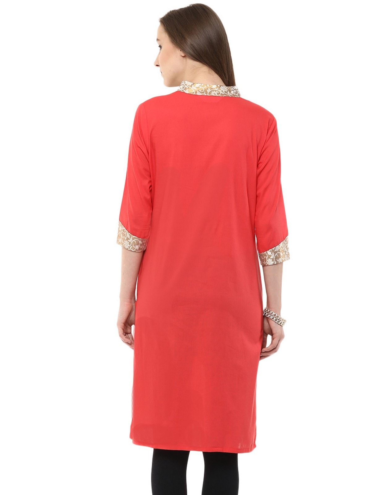 Finding Product Women's Casual 3/4 Sleeve Printed Women's Kurti
