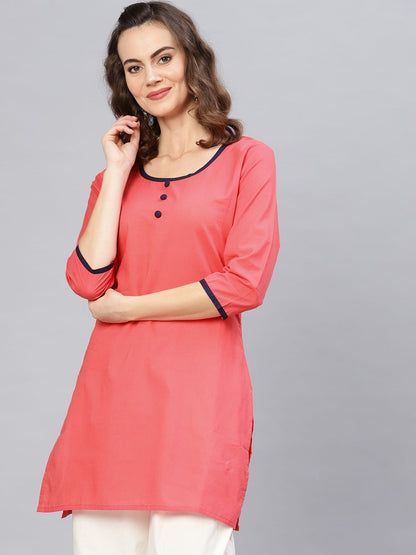 3/4sleeves front buttoned kurti
